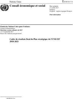 Conseil économique et social - Nations Unies - UNICEF