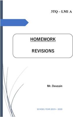 HOMEWORK REVISIONS - 3TQ - LM1 A - Lycée Charles Plisnier