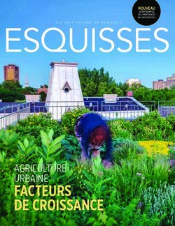 FACTEURS DE CROISSANCE - AGRICULTURE URBAINE - NOUVEAU - Ordre des architectes du Québec