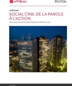 SOCIAL CRM: DE LA PAROLE À L'ACTION - LIVRE BLANC Découvrez comment le Social CRM peut travailler pour vous