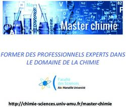FORMER DES PROFESSIONNELS EXPERTS DANS LE DOMAINE DE LA CHIMIE