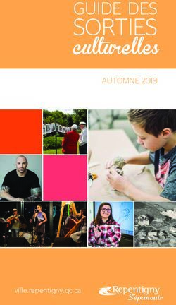 SORTIES GUIDE DES AUTOMNE 2019 - Automne 2019 (v2)