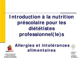 Introduction à la nutrition préscolaire pour les diététistes professionnel(le)s - Allergies et intolérances alimentaires - NutriSTEP