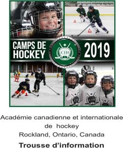 Trousse d'information - Rockland, Ontario, Canada Acad&eacute;mie canadienne et internationale de hockey - CIH ARENA