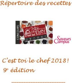 Répertoire des recettes - C'est toi le chef 2018! 9e édition - ulaval ULAVAL