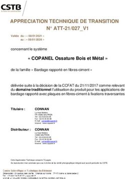 APPRECIATION TECHNIQUE DE TRANSITION N ATT-21/027_V1