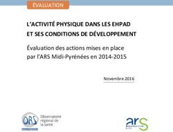 L'ACTIVITÉ PHYSIQUE DANS LES EHPAD ET SES CONDITIONS DE DÉVELOPPEMENT - ÉVALUATION