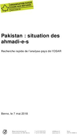 Pakistan : situation des ahmadi-e-s - Recherche rapide de l'analyse-pays de l'OSAR - Berne, le 7 mai 2018 - Organisation suisse d'aide aux ...