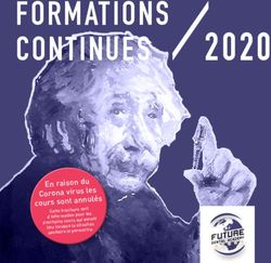 2020 FORMATIONS CONTINUES - Future Dental Academy