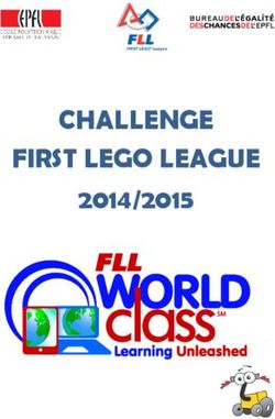 CHALLENGE FIRST LEGO LEAGUE 2014/2015