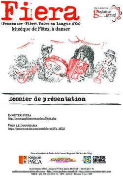 Dossier de présentation - Ecouter Fiera Guylaine RENAUD