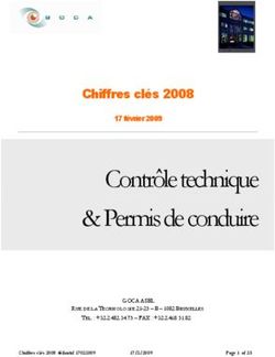 Contrôle technique & Permis de conduire - Chiffres clés 2008 - GOCA ASBL