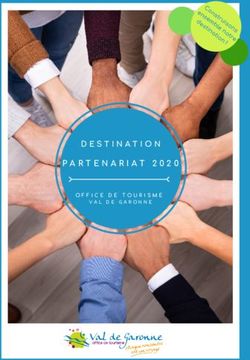 PARTENARIAT 2020 OFFICE DE TOURISME VAL DE GARONNE