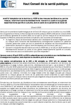 Haut Conseil de la santé publique - AVIS