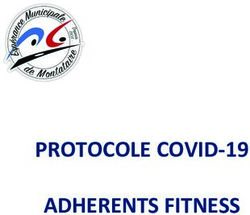 PROTOCOLE COVID-19 ADHERENTS FITNESS - Esp&eacute;rance Municipale ...