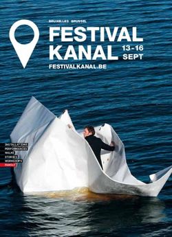 Festival Kanal 13 - 16 sePt - FestivalKanal.Be - Canal.brussels