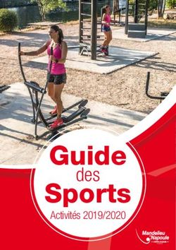 Guide Sports des Activit&eacute;s 2019/2020 - Mairie de Mandelieu