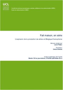 Fait maison, en série - Université ...