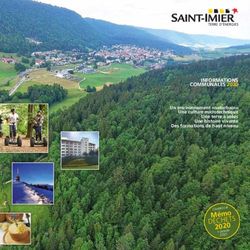 INFORMATIONS COMMUNALES 2020 - Un environnement "naturbain" Une culture microtechnique Une terre &agrave; id&eacute;es Une histoire vivante Des formations de ...