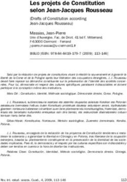 Les projets de Constitution selon Jean-Jacques Rousseau