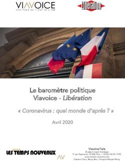 Le baromètre politique Viavoice - Libération - " Coronavirus : quel monde d'après ? "