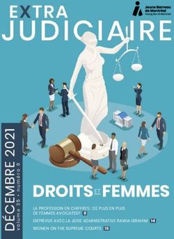 DROITS FEMMES ET LA PROFESSION EN CHIFFRES : DE PLUS EN PLUS DE FEMMES AVOCATES? 8 ENTREVUE AVEC LA JUGE ADMINISTRATIVE RAWIA IBRAHIM 14 WOMEN ON ...