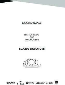 MODE D'EMPLOI SDA300 SIGNATURE - LECTEUR RESEAU DAC AMPLIFICATEUR