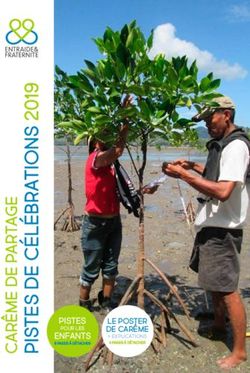 Pistes Pour les le Poster de Carême - Entraide et Fraternité