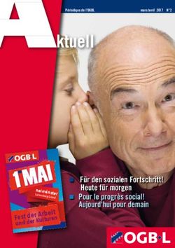 Für den sozialen Fortschritt! Heute für morgen Pour le progrès social! Aujourd'hui pour demain - OGBL