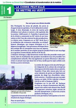 LA CHIMIE PEUT-ELLE SE METTRE AU VERT ? - Mediachimie