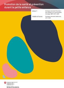 Promotion de la santé et prévention durant la petite enfance - npg-rsp.ch