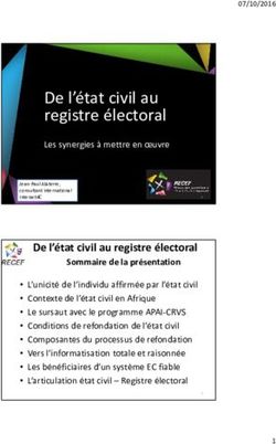 De l'état civil au registre électoral - RECEF