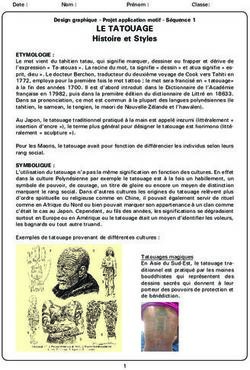 LE TATOUAGE Histoire et Styles - ESC Cosne