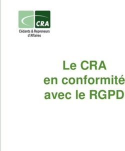 Le CRA en conformit&eacute; avec le RGPD