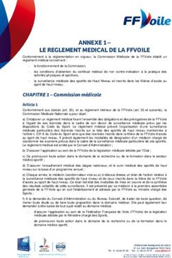 ANNEXE 1 - LE REGLEMENT MEDICAL DE LA FFVOILE