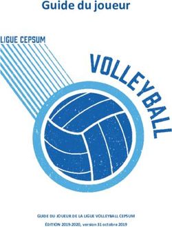 Guide du joueur - GUIDE DU JOUEUR DE LA LIGUE VOLLEYBALL CEPSUM ÉDITION 2019-2020, version 31 octobre 2019 - Université de Montréal