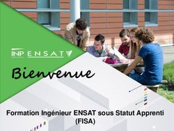 Bienvenue Formation Ingénieur ENSAT sous Statut Apprenti