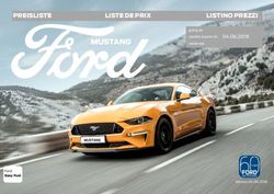 MUSTANG PREISLISTE - Sport-Auto.ch