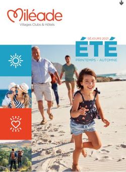 SÉJOURS 2021 ÉTÉPRINTEMPS - AUTOMNE - IDO tourisme