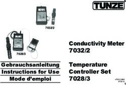 Conductivity Meter 7032/2 Temperature Controller Set - Gebrauchsanleitung Instructions for Use Mode d'emploi - Tunze