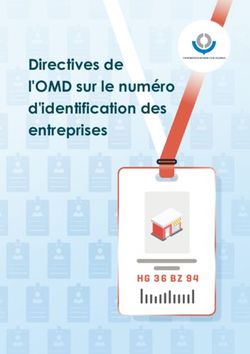 Directives de l'OMD sur le numéro d'identification des entreprises - HG 36 BZ 94