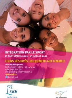 INT&Eacute;GRATION PAR LE SPORT - 27 SEPTEMBRE 2021 - 15 JUILLET 2022 EscherSport - Esch Administration