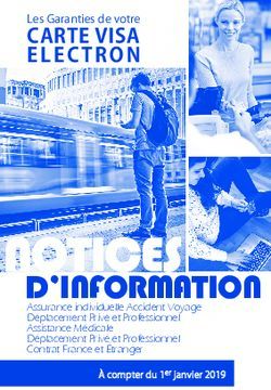 NOTICES D'INFORMATION - CARTE VISA ELECTRON - Banque Populaire