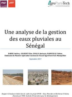 Une analyse de la gestion des eaux pluviales au S&eacute;n&eacute;gal