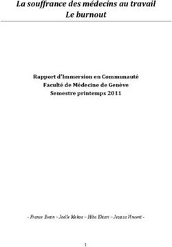 La souffrance des médecins au travail Le burnout