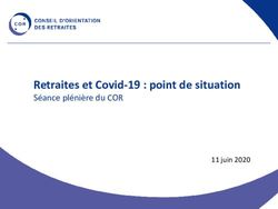 Retraites et Covid-19 : point de situation - Séance plénière du COR 11 juin 2020