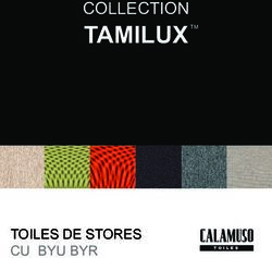 TAMILUX COLLECTION - TOILES DE STORES CU BYU BYR - Calamuso stores
