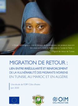 MIGRATION DE RETOUR : LIEN ENTRE IRRÉGULARITÉ ET RENFORCEMENT DE LA VULNÉRABILITÉ DES MIGRANTS IVOIRIENS - ReliefWeb