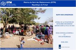 SUIVI DES URGENCES APER&Ccedil;U DE LA SITUATION DES RETOURN&Eacute;S R&Eacute;CEMMENT ARRIV&Eacute;S DANS LA VILLE DE SIDO &Eacute;COLE OFFICIELLE CENTRE A ET SITE DE NGANDAZA ...