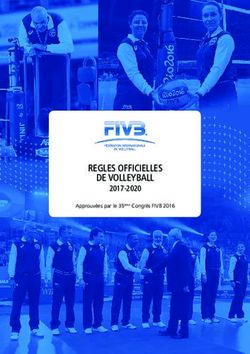 REGLES OFFICIELLES DE VOLLEYBALL 2017-2020